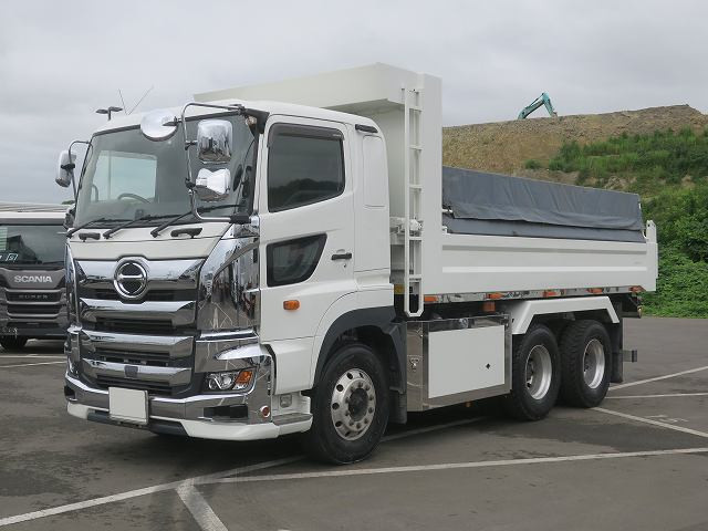 令和1年式 日野プロフィア ダンプ 2デフ 5500ボディ 電動コボレーン ★あんしん車検パック施工済★