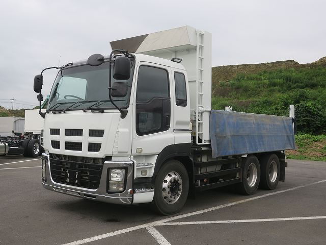 【リースレンタル専用車両】平成28年式 いすゞ ギガ 大型ダンプ 極東  アルミホイール 電動コボレーン ★楽のリパック施工済！★