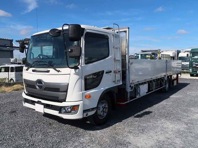 【リースレンタル専用車両】令和3年式 日野レンジャー 平ボディ アルミブロック 7200ワイド ★あんしん車検パック施工済み★