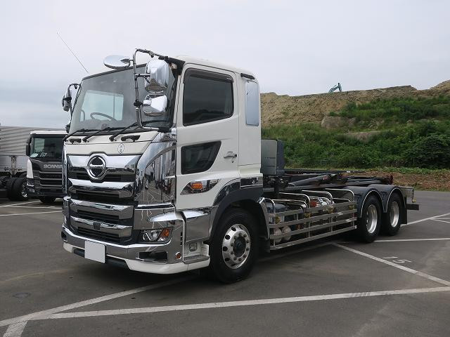 令和3年式 日野プロフィア 脱着装置付コンテナ専用車(ヒアブ) 積載11ｔ アルミホイール 