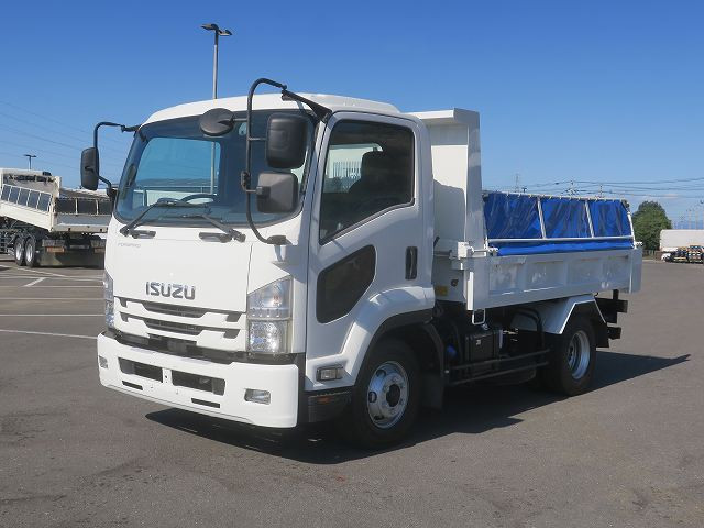 [Lease/Rental Only Vehicle] 2021 Isuzu Forward Medium-Sized Dump Truck, ShinMaywa Industries Electric Tumbler, Automatic Transmission ★Completed with 安心車検パック (Peace of Mind Vehicle Inspection Package)★