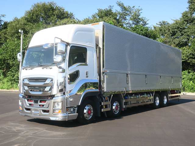 【リースレンタル専用車両】令和3年式 いすゞギガ 大型冷凍バン 4軸低床 菱重-30度設定 サブエンジン キーストン スタンバイ付 ★あんしん車検パック施工済み★
