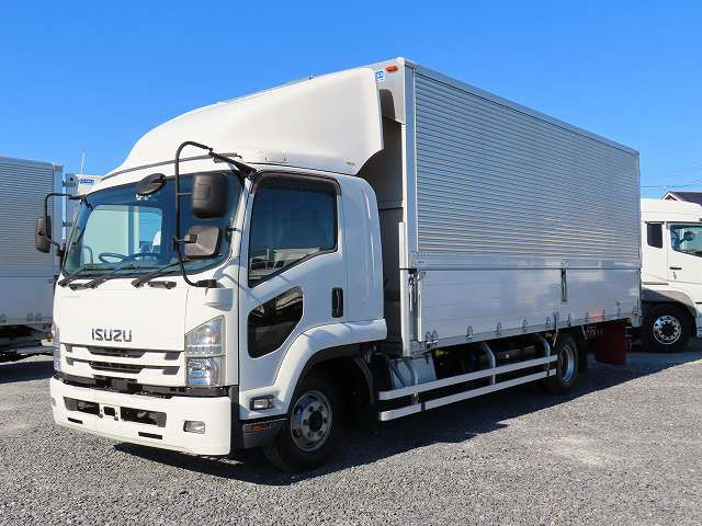[Lease/Rental Only Vehicle] 2021 Isuzu Forward Medium-Sized Aluminum Wing Truck, 6200 Wide, Rear Air Suspension, 240 HP ★Actual mileage approx. 210,000 km★