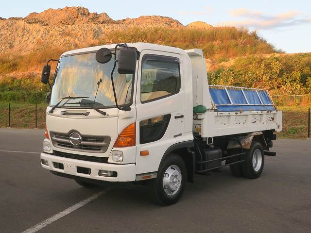 平成26年式 日野 レンジャー 中型ダンプ 極東 Lゲート 電動コボレーン ★あんしん車検パック施工済み!★