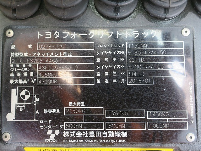 中古トラック トヨタフォークリフト #12