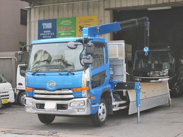 中古トラック UDトラックスクレーン付アルミブロック #5