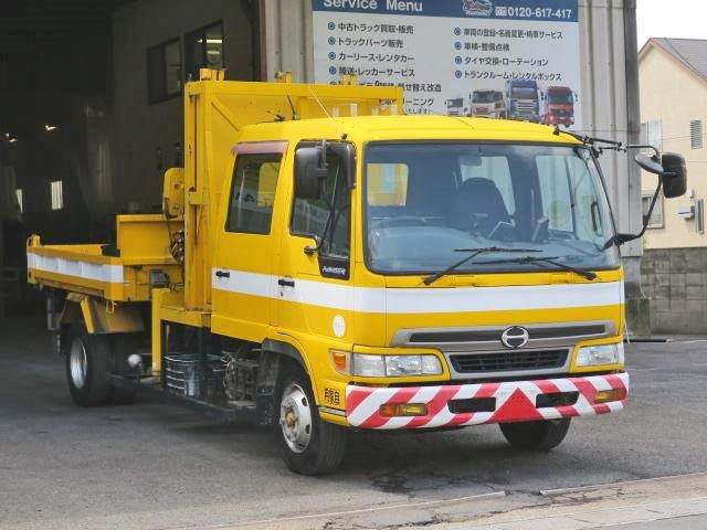 中古トラック 日野道路作業車(クレーン付ダンプ） ＃2