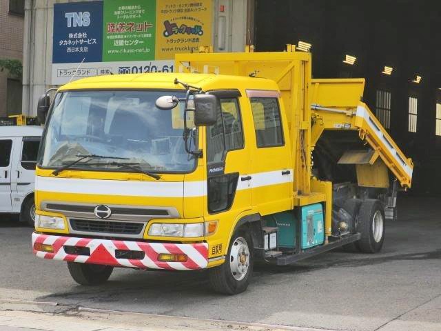 中古トラック 日野道路作業車(クレーン付ダンプ） ＃5