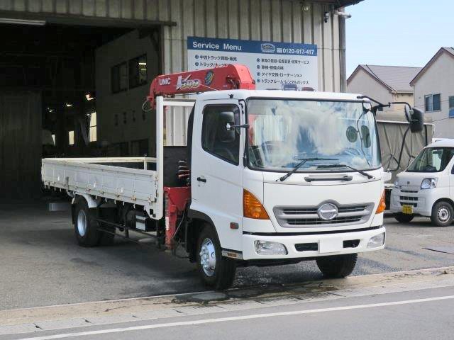 中古トラック 日野クレーン付平ボディ #2
