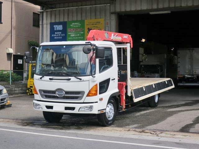 中古トラック 日野クレーン付平ボディ #5