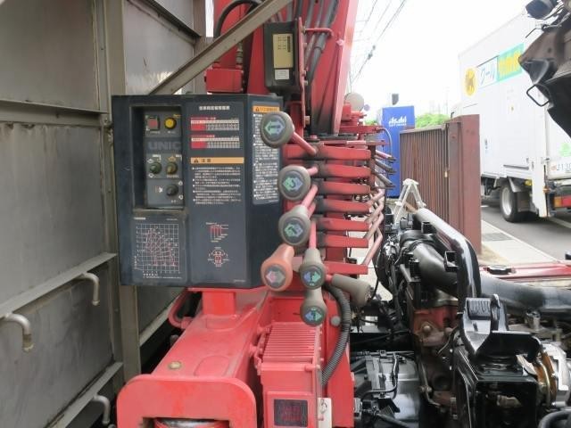 中古トラック 日野クレーン付平ボディアルミブロック ＃11