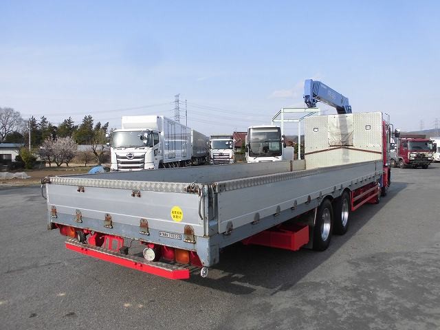 中古トラック 日野クレーン付き平アルミブロック #3