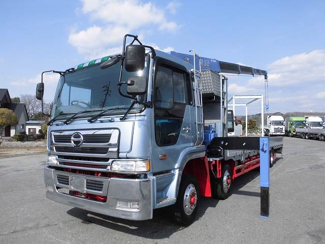 中古トラック 日野クレーン付き平アルミブロック #5