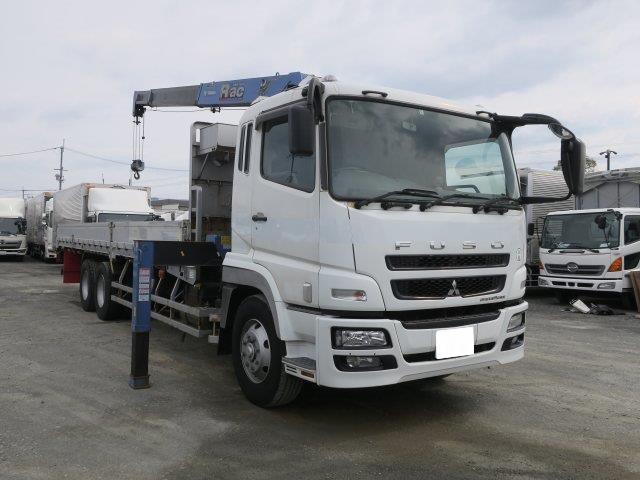 中古トラック 三菱ふそうクレーン付平ボディアルミブロック #2
