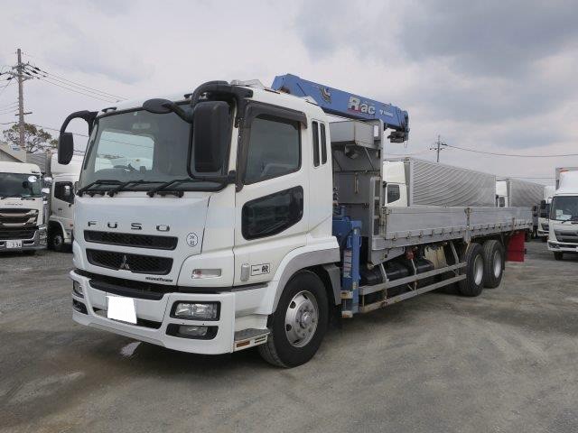 中古トラック 三菱ふそうクレーン付平ボディアルミブロック #5