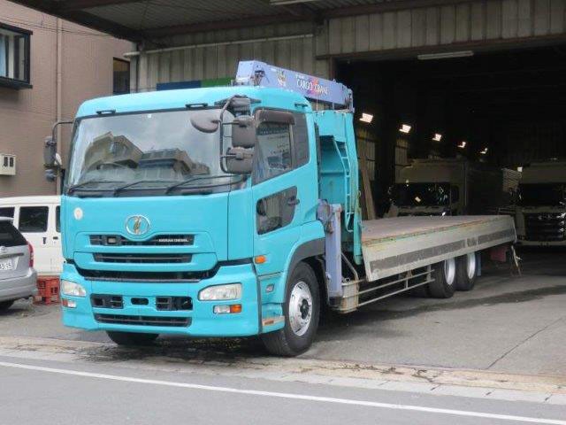 中古トラック UDトラックスクレーン付平ボディアルミブロック #5