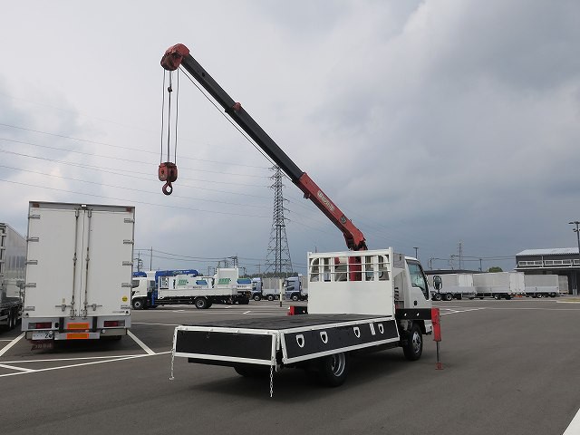  いすゞエルフ 小型クレーン付平ボディ