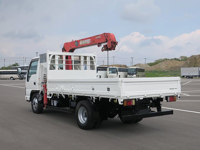  いすゞエルフ 小型クレーン付平ボディ