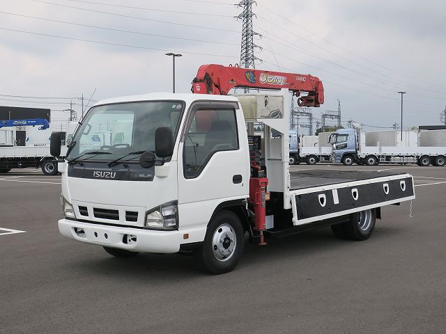  いすゞエルフ 小型クレーン付平ボディ