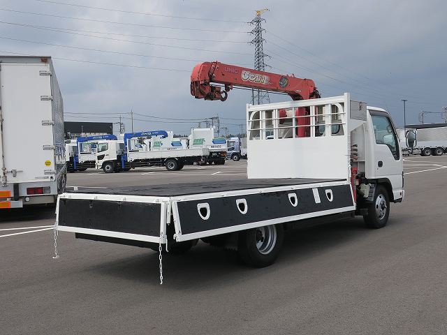  いすゞエルフ 小型クレーン付平ボディ