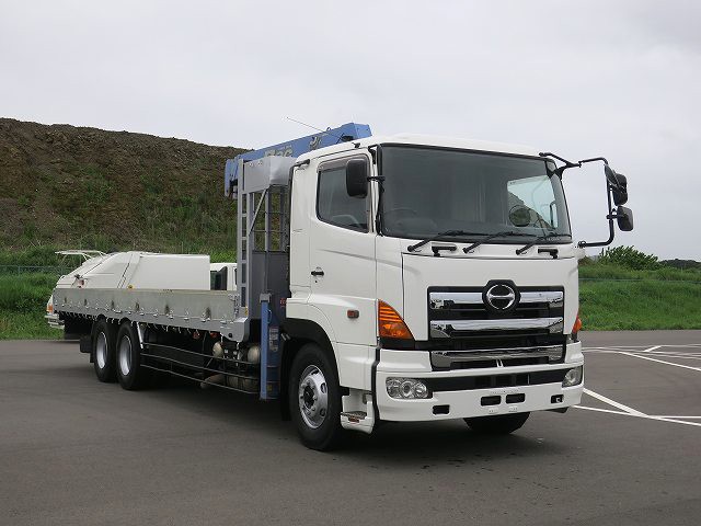 中古トラック 日野クレーン付平ボディアルミブロック #2