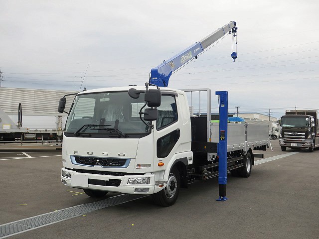 中古トラック 三菱ふそうクレーン付平ボディアルミブロック #5
