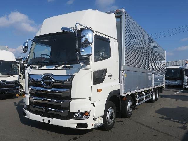 [Lease-only vehicle] 2019 Hino Profia 4-axle low-floor large aluminum wing body, high roof, rear air suspension, with retarder. 