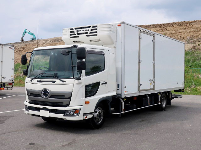 [Vehicles for lease only] Reiwa 3 model Hino Ranger medium-sized refrigerated van 6200 wide storage PG Thermo King -25 degree setting Left side door Rear wheel air suspension