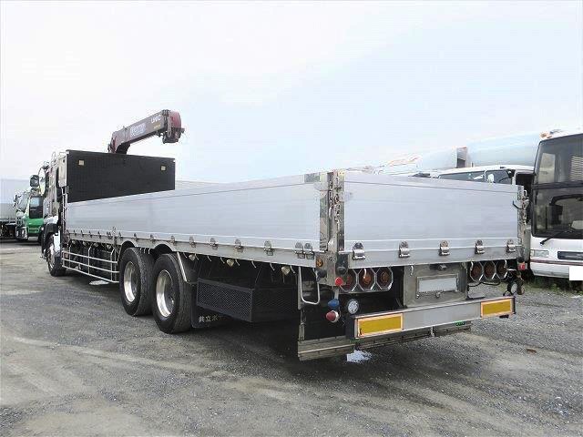 中古トラック UDトラックスクレーン付平ボディアルミブロック #4