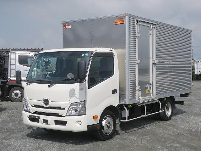 [Lease-only vehicle] 2021 Hino Dutro 2-ton aluminum van, wide and long, interior height 212 cm, fully low-floor, with left-side sliding door