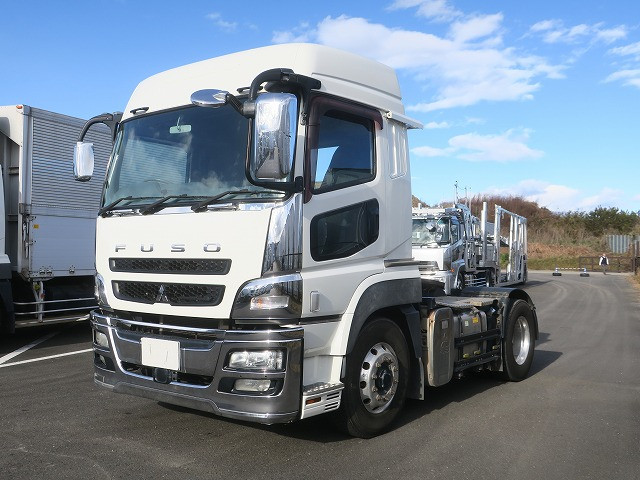 [Lease vehicle] 2012 Mitsubishi Fuso Super Great Tractor Head, 5th wheel load 11.5t, 420 horsepower, high roof, aluminum wheels, ETC2.0 included