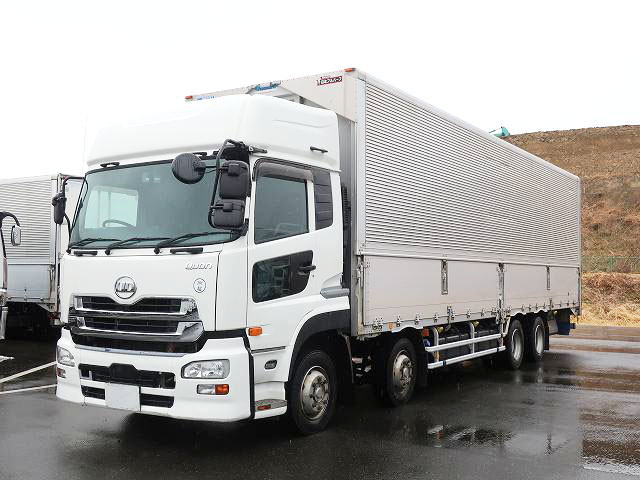 [Lease vehicle] 2016 UD Trucks Quon, large aluminum wing, 4-axle low floor, rear air suspension, high roof, Escot V