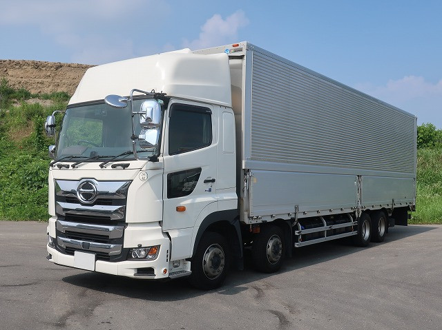 [Lease vehicle] 2019 Hino Profia 4-axle low-floor, large aluminum wing, high roof, rear air suspension, retarder 