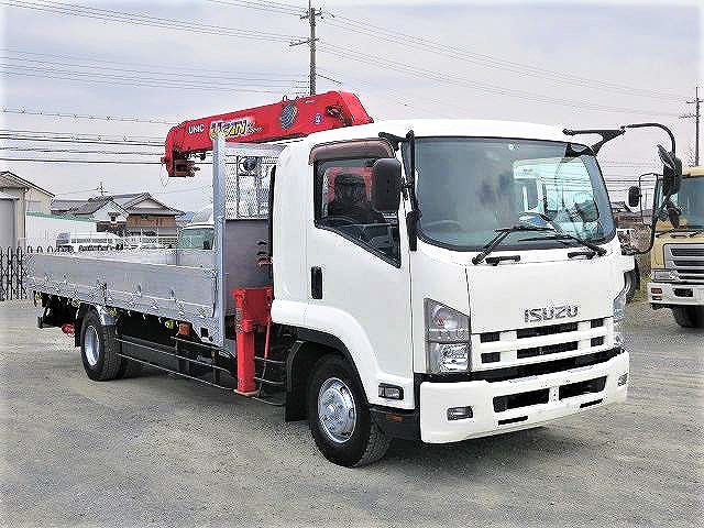 中古トラック いすゞクレーン付平ボディアルミブロック ＃2