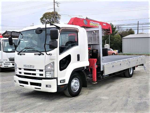 中古トラック いすゞクレーン付平ボディアルミブロック ＃5