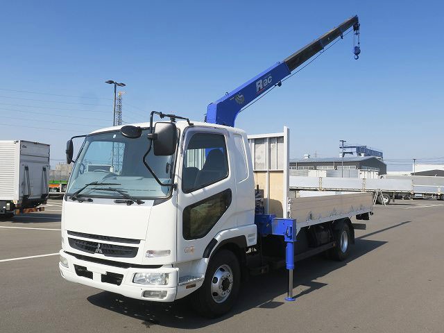中古トラック 三菱ふそうクレーン付平ボディアルミブロック #7