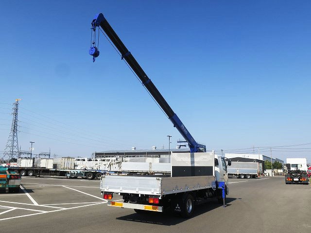 中古トラック 三菱ふそうクレーン付平ボディアルミブロック #8