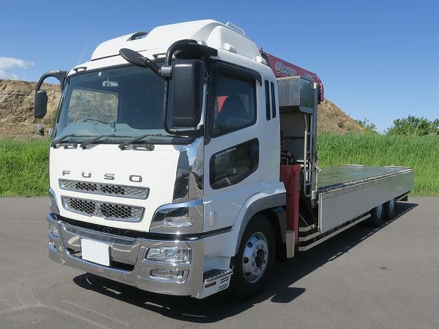 中古トラック 三菱ふそうクレーン付平ボディアルミブロック #3