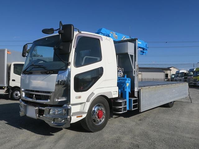 中古トラック 三菱ふそうクレーン付平ボディアルミブロック #5