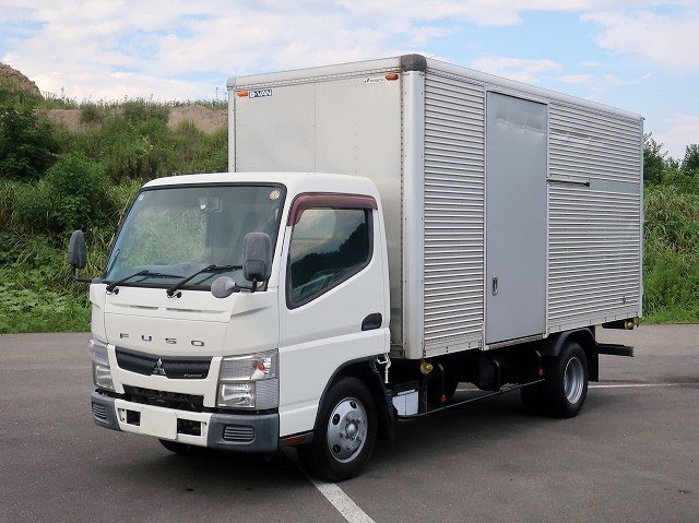 [Vehicles for lease rental only] 2012 Mitsubishi Fuso Canter 2t aluminum van, standard long, cargo bed height 205cm, left sliding door, 3 rear doors, 150 horsepower, 2-stage lashing rail [medium-sized license required *excluding 5t limited]