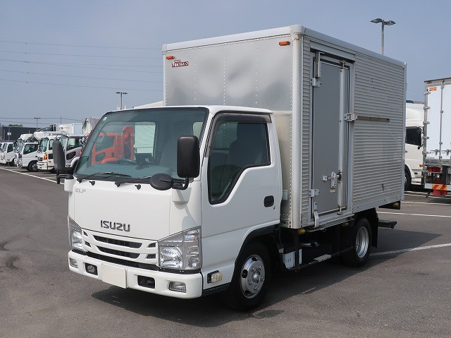 [Vehicles exclusively for lease rental] 2015 Isuzu Elf 2t aluminum van, standard short, sliding doors on both sides, low floor, 150 horsepower, steel floor [medium-sized (5t only) license compatible *old standard license OK]