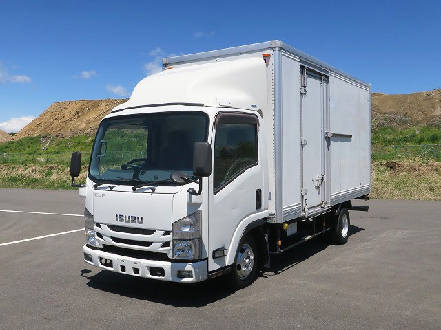 【リース専用車両】平成28年式 いすゞ エルフ 2tアルミバン(パネル)  標準ロング 荷台高215㎝ 左スライド扉 150馬力 ラッシングレール2段【準中型(5t限定)免許対応 ※旧普通免許OK】