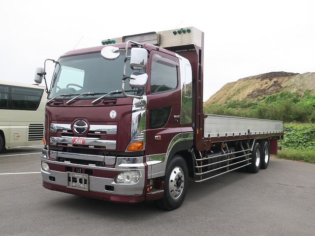 [Lease-only vehicle] 2007 Hino Profia Large Flatbed Aluminum Block, 3-way opening, High Floor, 3-axle, Retarder, Aluminum Wheels