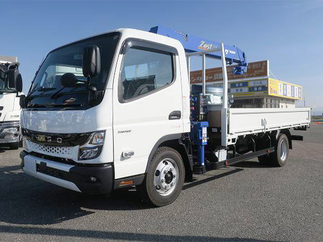 Mitsubishi Fuso Canter 2023 model, with 3t crane, Tadano 4-stage boom, 2.93t lifting, hook-in [medium-sized license required *excluding 5t limited]