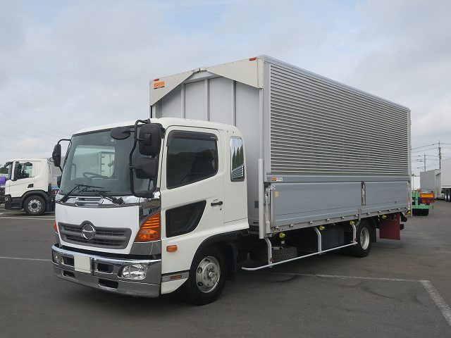 【リースレンタル専用車両】平成29年式 日野 レンジャー 中型アルミウィング 6200ワイド  後輪エアサス 240馬力