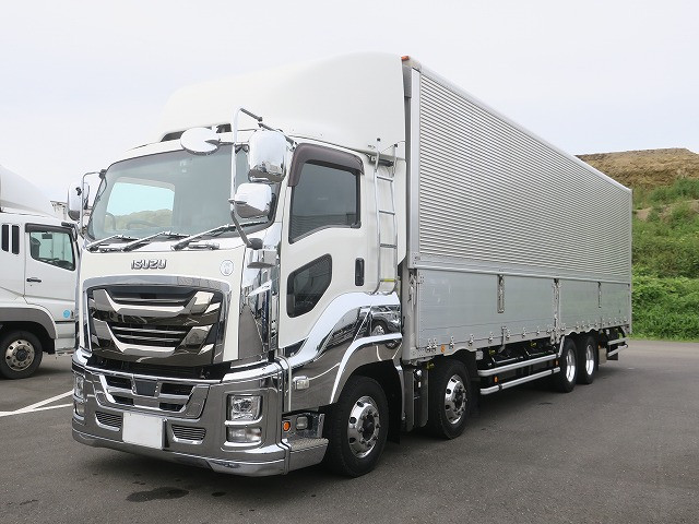 [Vehicles for lease only] 2018 model Isuzu Giga, large aluminum wing, 4-axle low floor, aluminum wheels