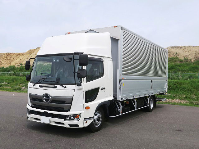Reiwa 6 model Hino Ranger, medium-sized aluminum wing, 6200 wide, retractable PG, rear wheel air suspension, high roof, 240 horsepower