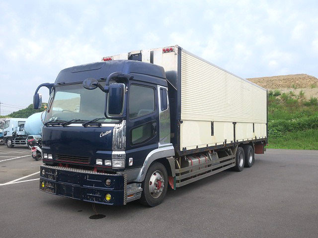 [Lease-only vehicle] 2006 Mitsubishi Fuso Super Great with large aluminum wing, high floor, 3 axles, and retarder 
