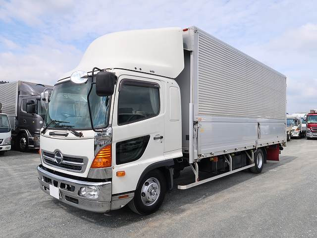 [Vehicle for lease rental only] 2017 Hino Ranger, medium-sized aluminum wing, 6200 wide, rear air suspension, 240 horsepower 