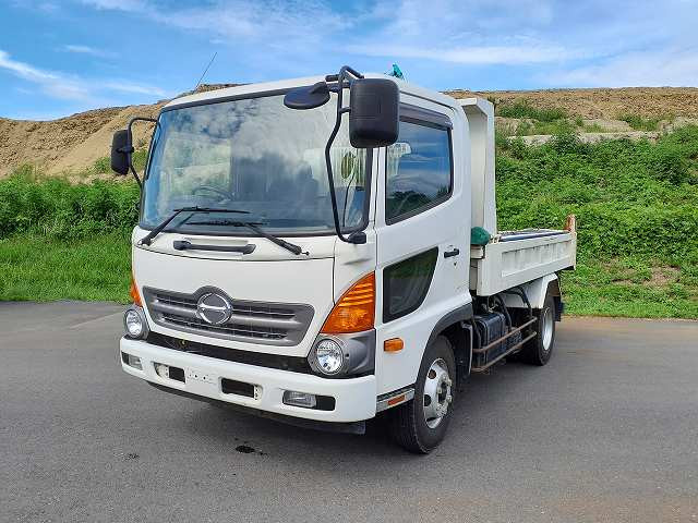 [Vehicles for lease only] 2017 Hino Ranger medium-sized dump truck, made by Far East, electric cobo lane, 190 horsepower 